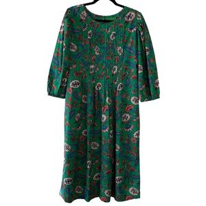 Clave V. Green Floral Dress - Size Large